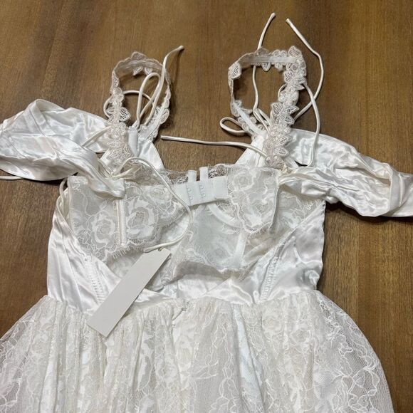 For Love And Lemons White Lace Wedding Dress - Picture 8 of 15